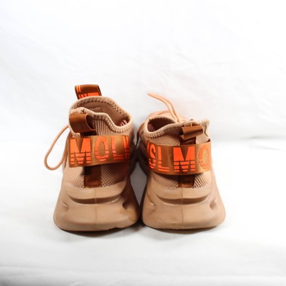 GSLMOLN Mens Tan Caramel Orange Sneaker Tennis Shoe Athletic Size 13 - Picture 4 of 6